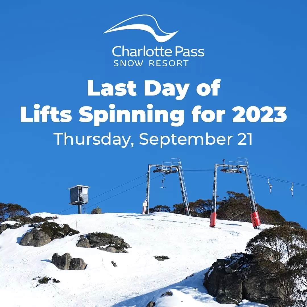 🎿❄️ Charlotte Pass Snow Resort - Last Day of Lifts Spinning ! ❄️🎿 image