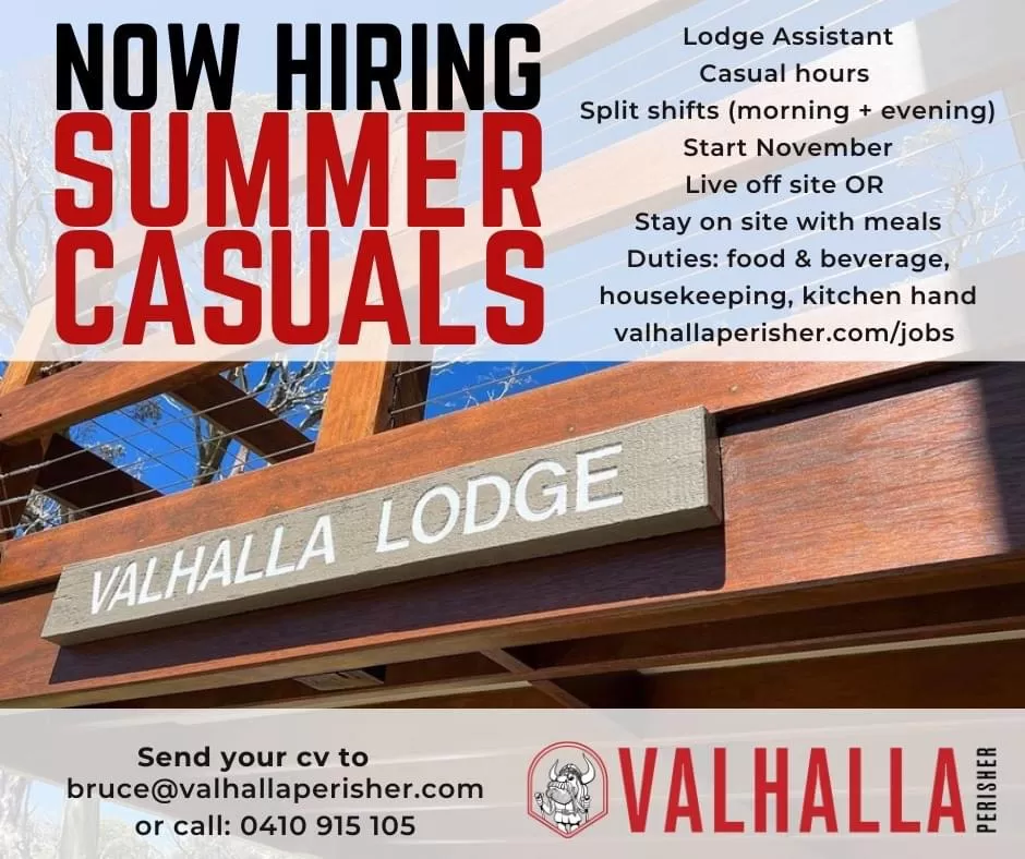Now hiring summer casuals image