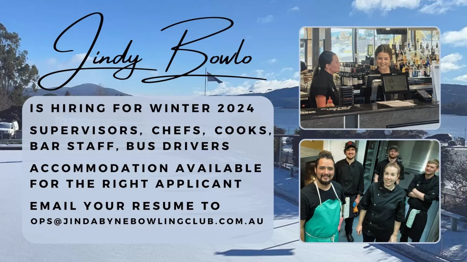 Jindy Bowlo is hiring for winter image